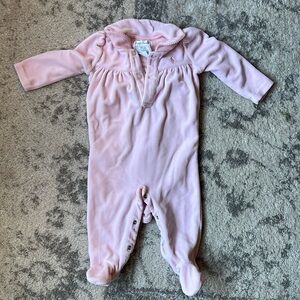 Ralph Lauren One Piece Fleece Collared Coverall